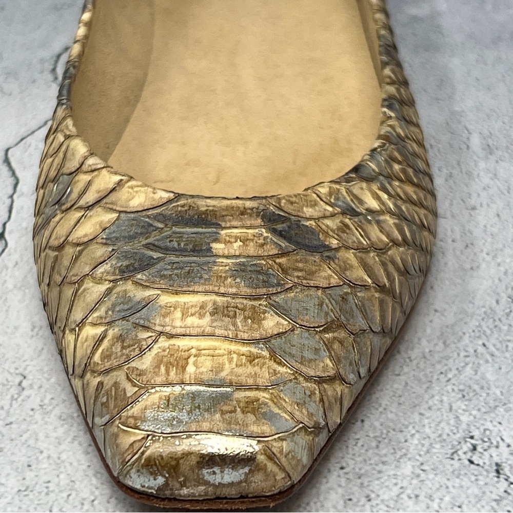 Stuart Weitzman Snippet Honey Mica Python Flats I… - image 8
